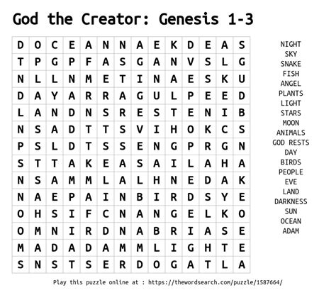 Bible Word Search Creator .